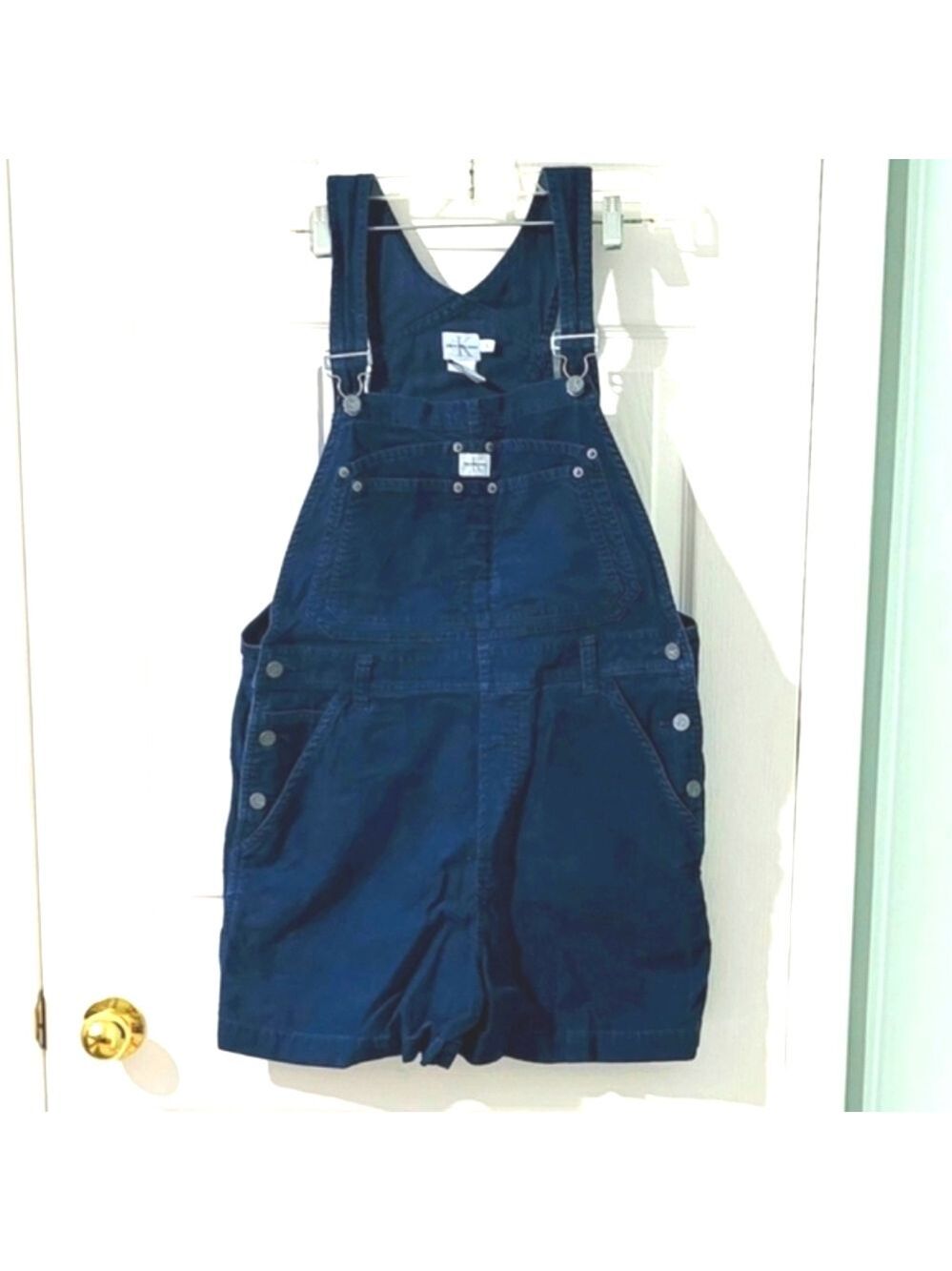 Calvin Klein Jeans Short Corduroy Overalls Size L